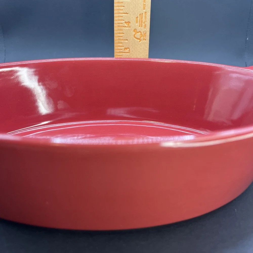 Threshold‎ Baking Dish Oval Stoneware 2.5qt Casserole Oven Dishwasher Brick Red